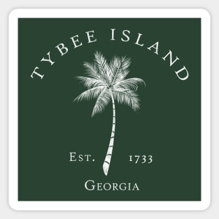 Tybee Island Georgia Est 1712 Vintage Palm Old Style Sticker